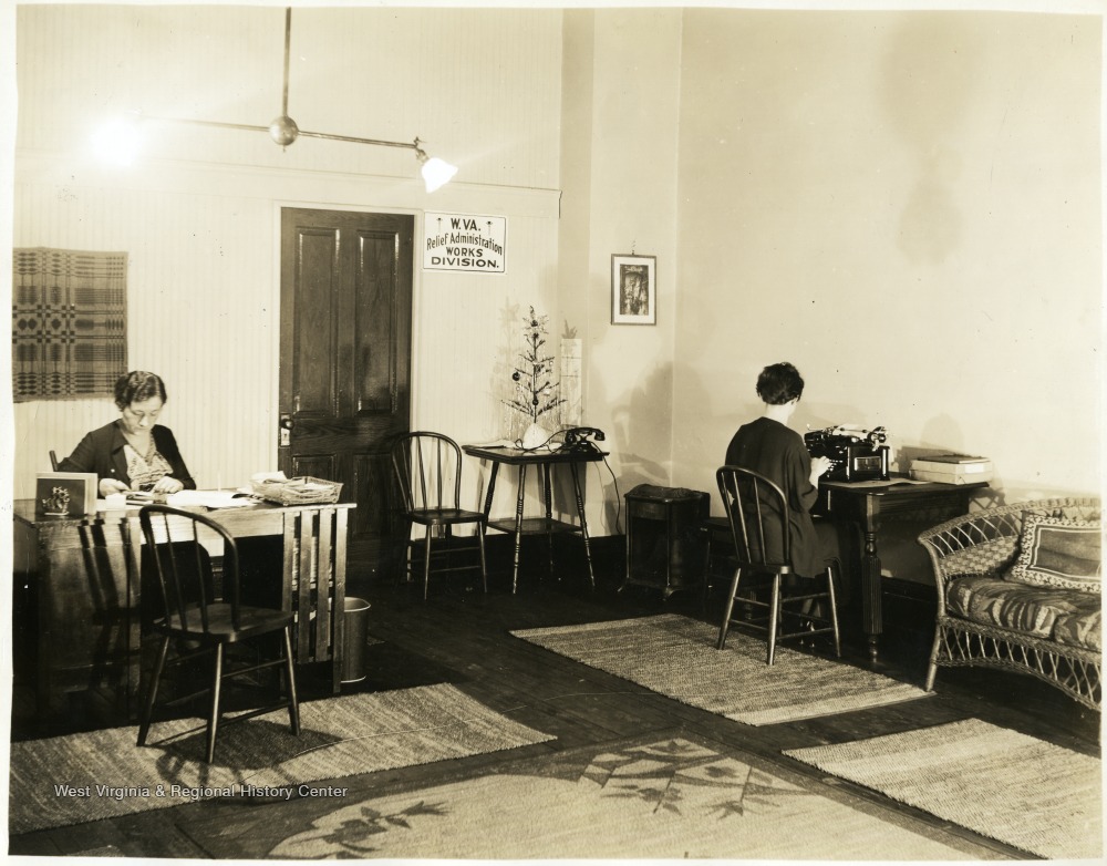 Office Workers for the W. Va. Relief Administration Works Division in