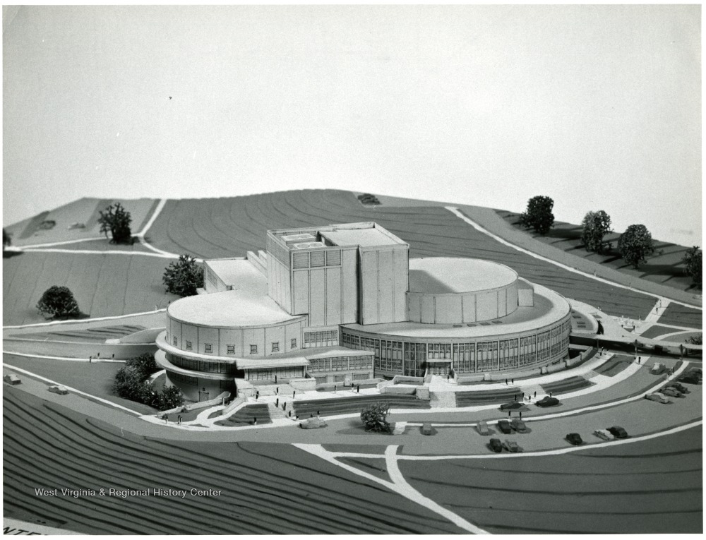 Architect's Model of the Creative Arts Center, West Virginia University