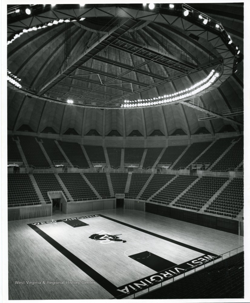 Interior View Of The Coliseum West Virginia University West Virginia History Onview Wvu