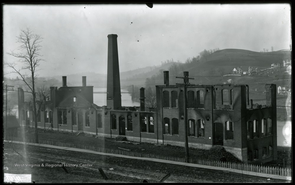 Ruins of Mechanical Hall After the Fire, West Virginia University ...