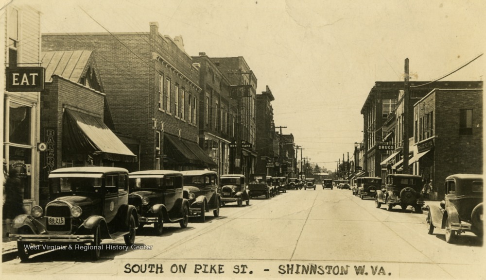 South on Pike Street, Shinnston, W. Va. West Virginia History OnView