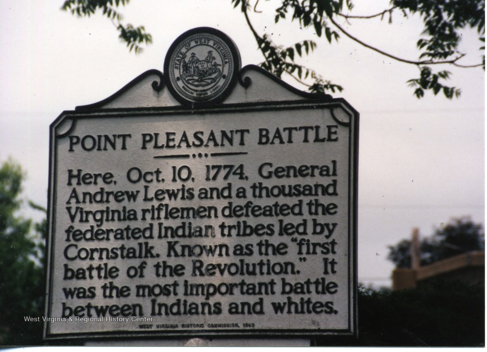 Battle of Point Pleasant Historic Marker West Virginia History OnView