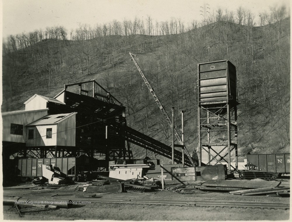 View of Construction, Island Creek Coal Company - West Virginia History ...