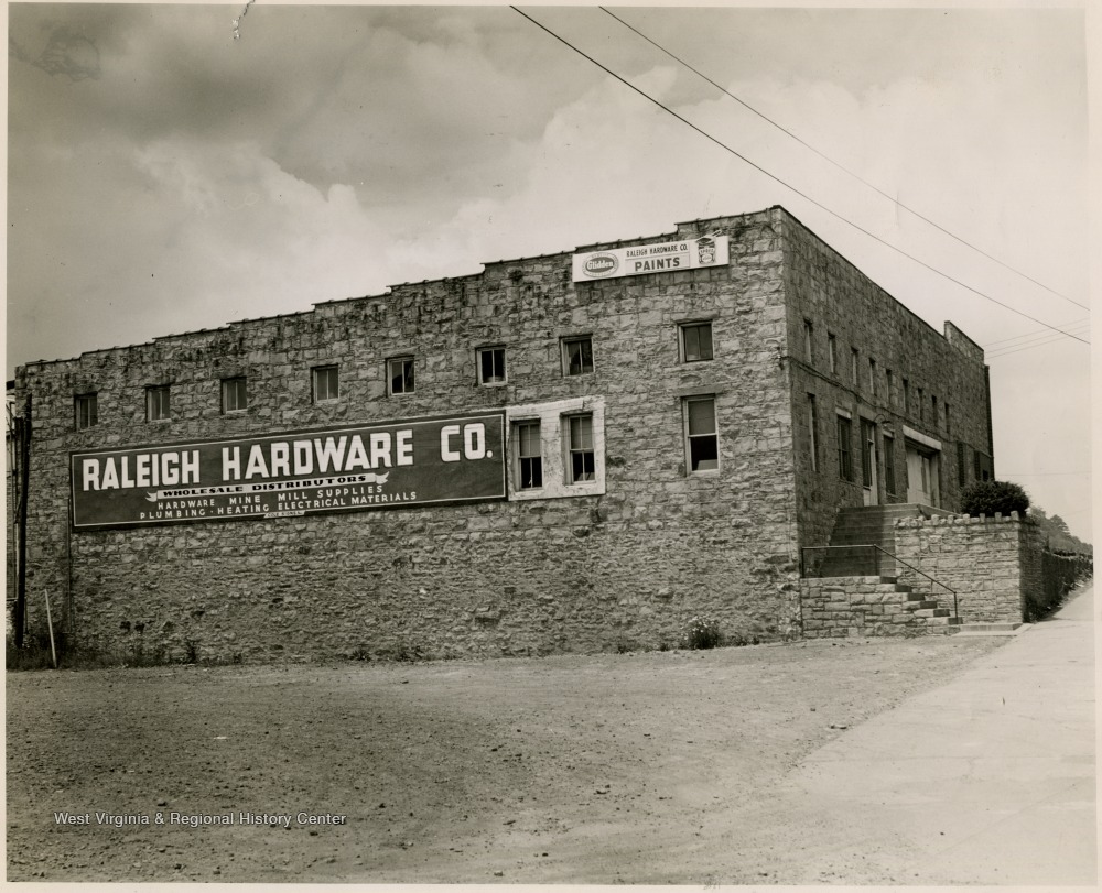 Side View of Raleigh Hardware Company at Beckley, W. Va. West