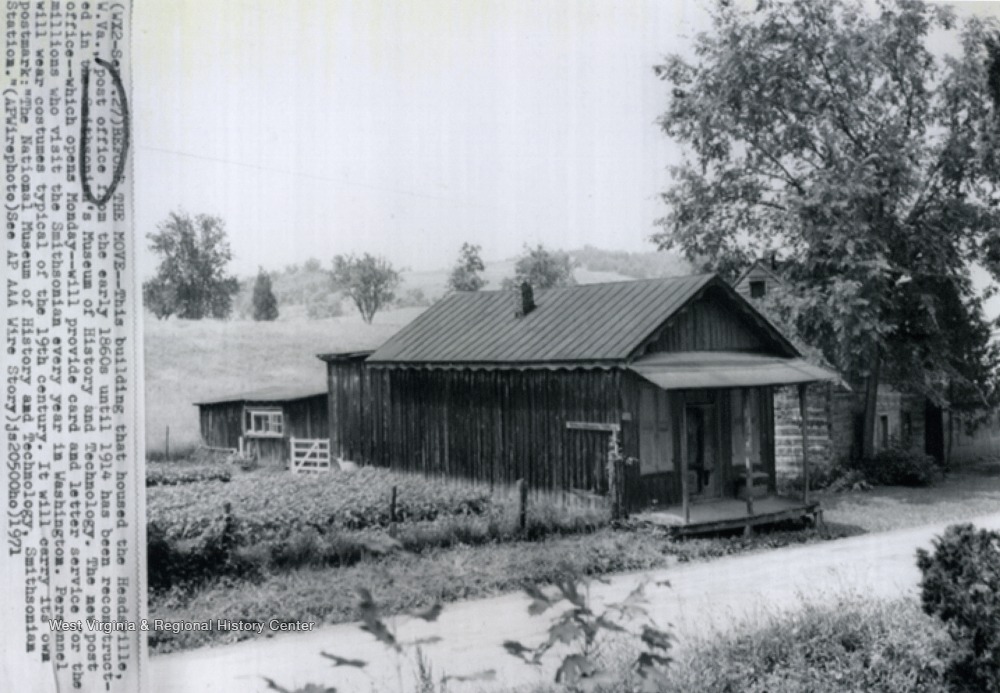 Post Office; Headsville, W. Va. - West Virginia History ...