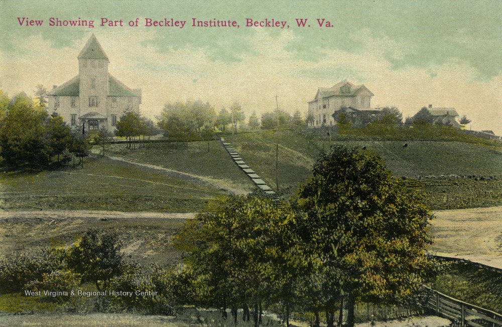 View Showing Part of Beckley Institute, Beckley, W. Va. West Virginia