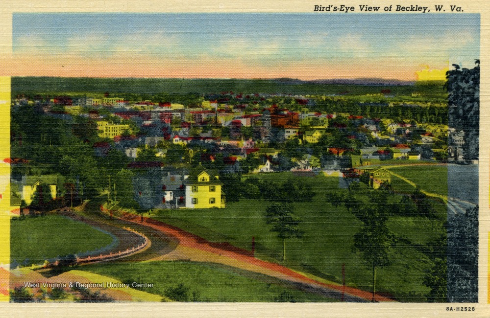 Birdseye View of Beckley, W. Va. West Virginia History OnView WVU