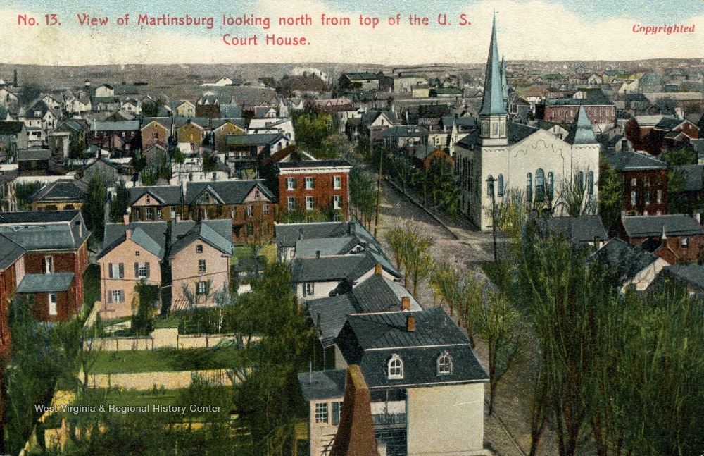 View of Martinsburg Looking North From Top of U S Court House