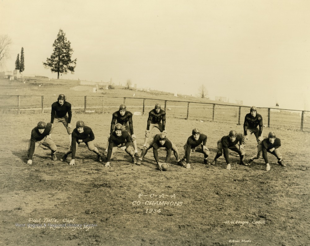 Masontown High School Football Team in Formation, P.C.A.A. CoChampions