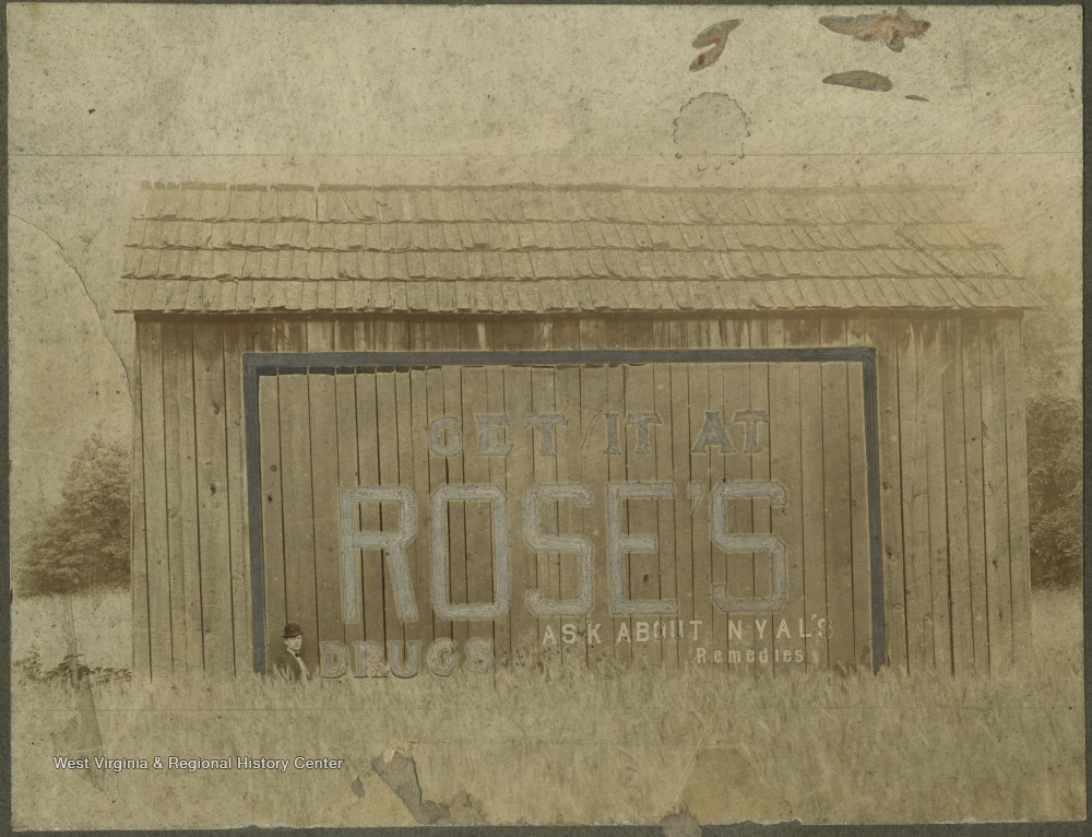 Rose's Drug Store Advertisement, Hinton, W. Va. West Virginia History