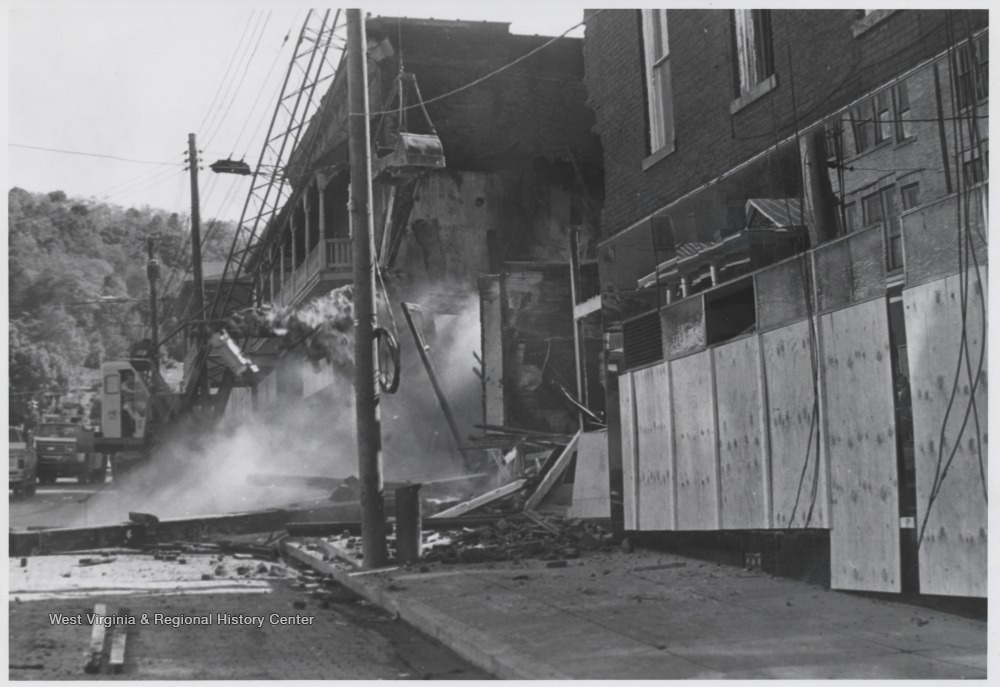 Damage Following Fire at Building on Corner of Temple Street and Third ...