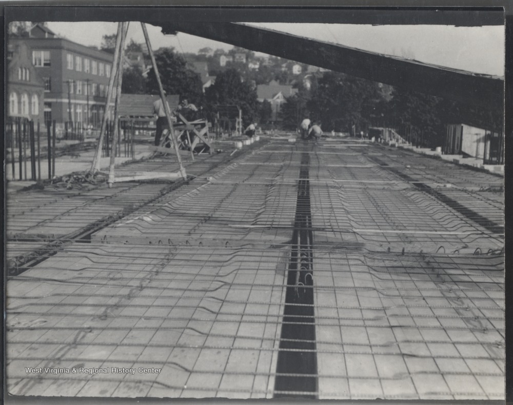 Construction Crew Working on Clark Hall, West Virginia University ...