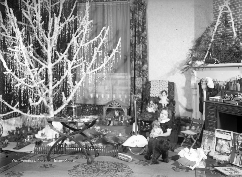 Patty Hoffman Enjoys her Christmas Presents - West Virginia History ...