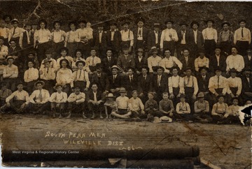 Large group photo of the South Penn Men, Wileville District.