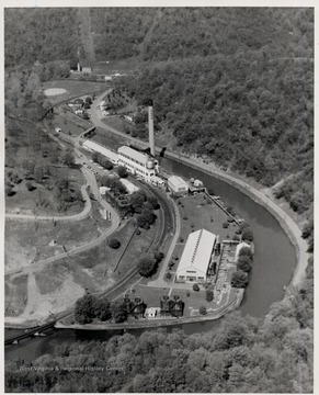 Birdeye's view of Hope Gas Compression Station at Hastings, West Virginia. Hope Gas Beacon. 41 EMS Wide; 46 EMS Deep.