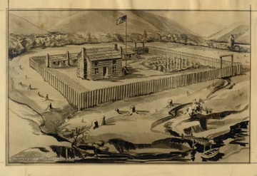 Fort Lee erected by George Clendenin on a site within Charleston.