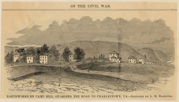 Camp Hill at Harpers Ferry was situated above the lower section of the town. During their occupations both Confederate and Union Armies tried in vain to fortify the area. 