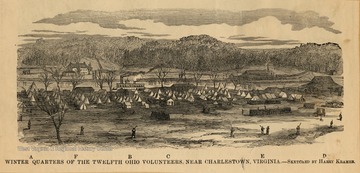 Sketch of tents of the Twelfth Ohio Volunteers.