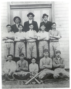 Group portrait of a baseball team.