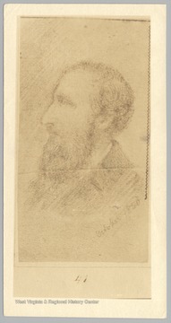 Artist may have been attempting to sketch Thomas J. Jackson, Professor at Virginia Military Institute in Lexington, Virginia in 1860.