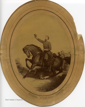 Stonewall Jackson at Chancellorsville. This old photo was presented to Col. S.A. Cunningham, editor of the Confederate Veteran by Mrs. Thomas J. Jackson and reproduced in that publication.