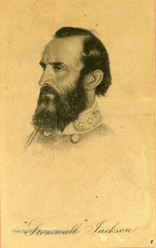 Portrait of Stonewall Jackson.
