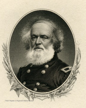 An engraved portrait of Joseph King Fenno Mansfield.