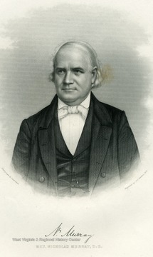 Engraved portrait of Reverend Nicholas Murray, D.D. from a photograph by Lawrence.
