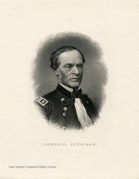 Portrait of General William T. Sherman.