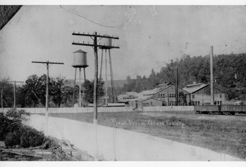 View of the Pressed Prism Glass Factory located in Sabraton, West Virginia. 