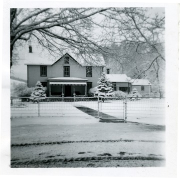 Home of C.W. Scott in Petersburg, Grant County, W. Va. in winter. 