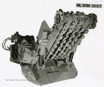 A Joy Manufacturing Co. Continuous Mining Machine. ML 5196 DIO57.