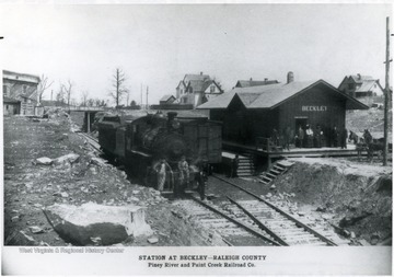 Station of the Piney River and Paint Creek Railroad Co. at Beckley, Raleigh County, W. Va. 