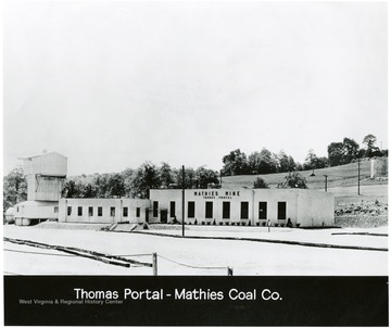 The building that is the Thomas, W. Va. portal to Mathies Mine.