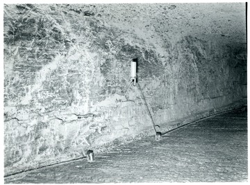 Jamison No. 9 Mine shaft with a tensioning device on a cable.