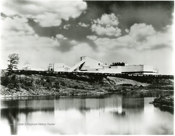 View of the plant from across river.