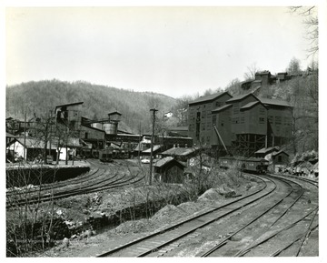 Buildings and railroad tracks of the Crane Creek Preparation Plant in McComas, W. Va. 
