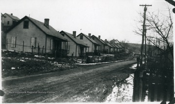 Row of  miners' houses.   