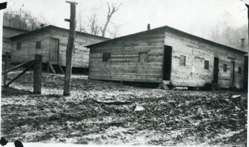 Two barracks in a coal mining town, Osage, West Virginia.
