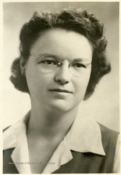 Portrait of Marie Button, Director of Scott's Run Methodist Settlement House 1930-1933.