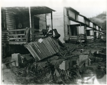 'The flood that came down Scott's Run did considerable damage to homes located near the creek. Monongalia County, W. Va.; For more information on Mountaineer Mining Mission see A&amp;M 2491 (S.C.)'