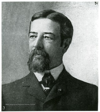 A portrait of George F. Baer, President of Philadelphia and Reading Railroad, during the Anthracite Strike, 1902.