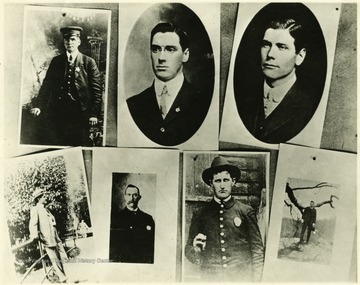 Top Row: C. T. Higgins, Albert Felts and Lee Felts. Bottom Row: C. B. Cunningham, A. J. Booher, E. C. Powell, and J. W. Ferguson. 'Pix used on page 56 of [Lee's] book.'