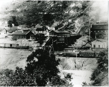 High Lane Mine tipple and surrounding buildings.