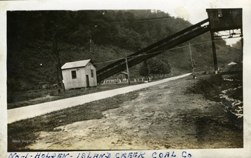 Road leading to No. 1 Holden, Island Creek Coal Company. Photograph from Joe Ozanic scrapbook.