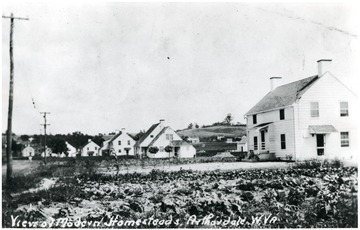 A row of houses in Arthurdale, W. Va.