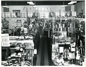 Interior of Ashworth Home and Auto Supply, a Firestone Store, 211 Price Street, Beckley, West Virginia.