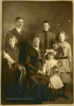 Family portrait of MacTaggart's of Beckley.  See page 419 of Beckley USA by Harlow Warren for identification.