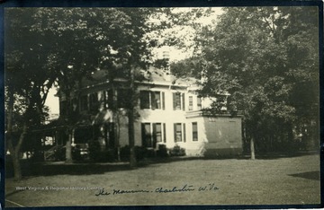 'The Old Governor's Mansion at 153 Capitol Street, Charleston, West Virginia where we lived from 1921 to 1925 when we moved to new one which we built and lived in one week.'