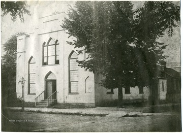 Exterior of the Old St. John's Church in Charleston, W. Va.